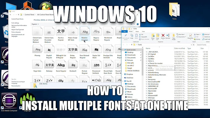 How to install multiple fonts at once, quick and easy
