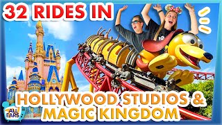 How To Do The MOST In Magic Kingdom and Disney's Hollywood Studios in ONE DAY  32 Attractions!