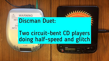 Two circuit-bent CD players