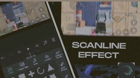 SCANLINE EFFECT tutorial alight motion