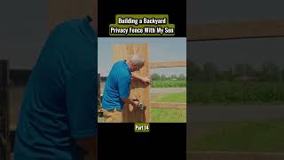 Backyard Privacy Fence Build 👨‍👦 | DIY Project With My Son