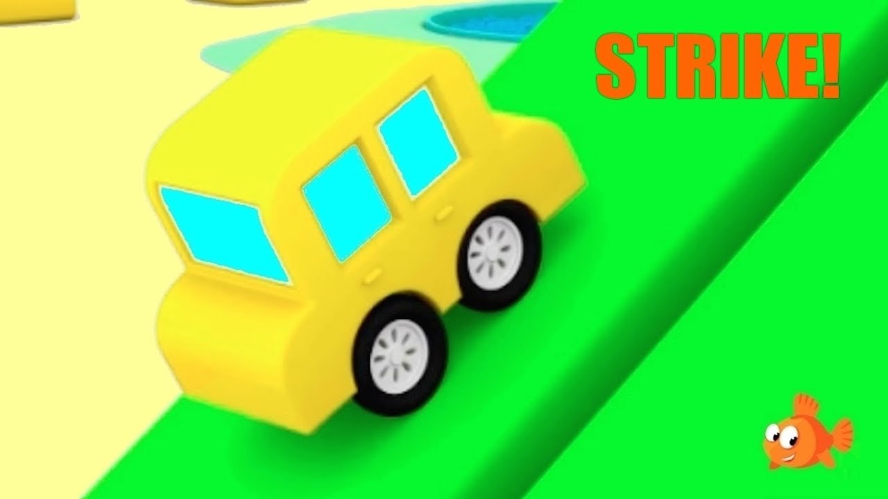 Cartoons for Kids STRIKE! Cartoon Cars Bowling Balls Videos for