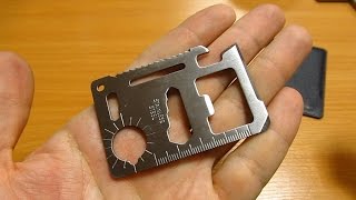 Кредитка мультитул 11в1 credit card multi tool