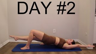 Day #2 New Years 30 Day Workout Challenge - Abs and Core 20 Min Pilates At Home No Equipment