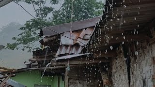 Heavy Rain & Lightning is Very Cool and Soothes the Mind While Sleeping || Meditation - indorain