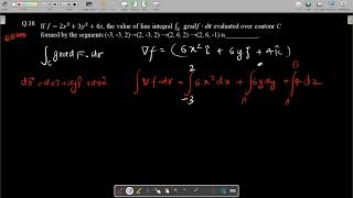 engineering math gate ee 2019 pyq 18 topic: vector calculus
