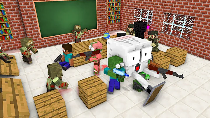 Monster School : ZOMBIE APOCALYPSE ATTACK - Minecr...