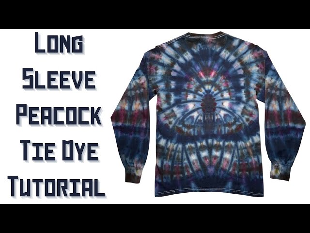 Tie-Dye Designs: Long Sleeve Peacock Ice Dye - YouTube Tie-Dye Designs: Long Sleeve Peacock Ice Dye - YouTube