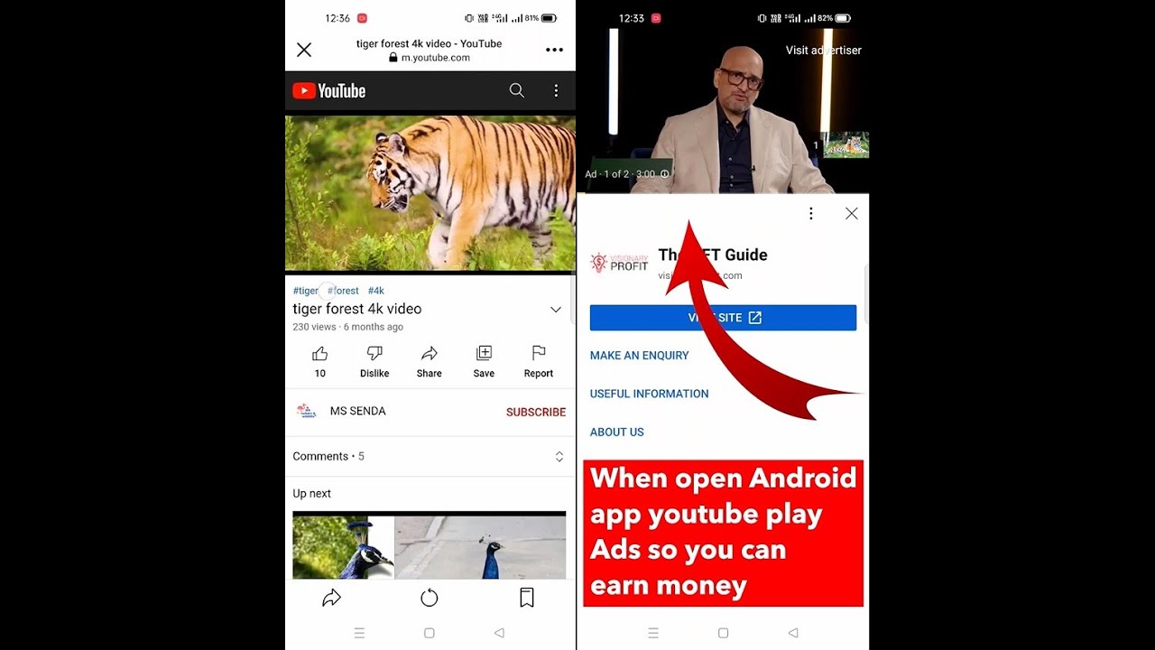 How to earn more money from youtube video? Facebook to Youtube App Opener