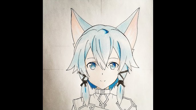 SWORD ART ONLINE MAIN CHARACTER DRAWING, KIRUTU STEP BY STEP DRAWING