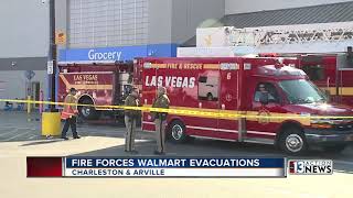 Arson fire at west Las Vegas Walmart causes damage, evacuation