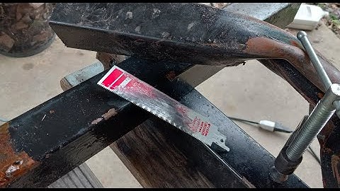 Reciprocating Saw Bauer Metal Blade Cuts Well