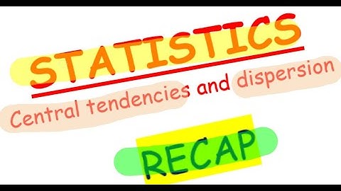 Statistics - Recap (issue 2)