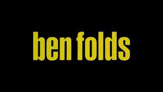 Ben Folds - Time live at The Kennedy Center 09-21-23
