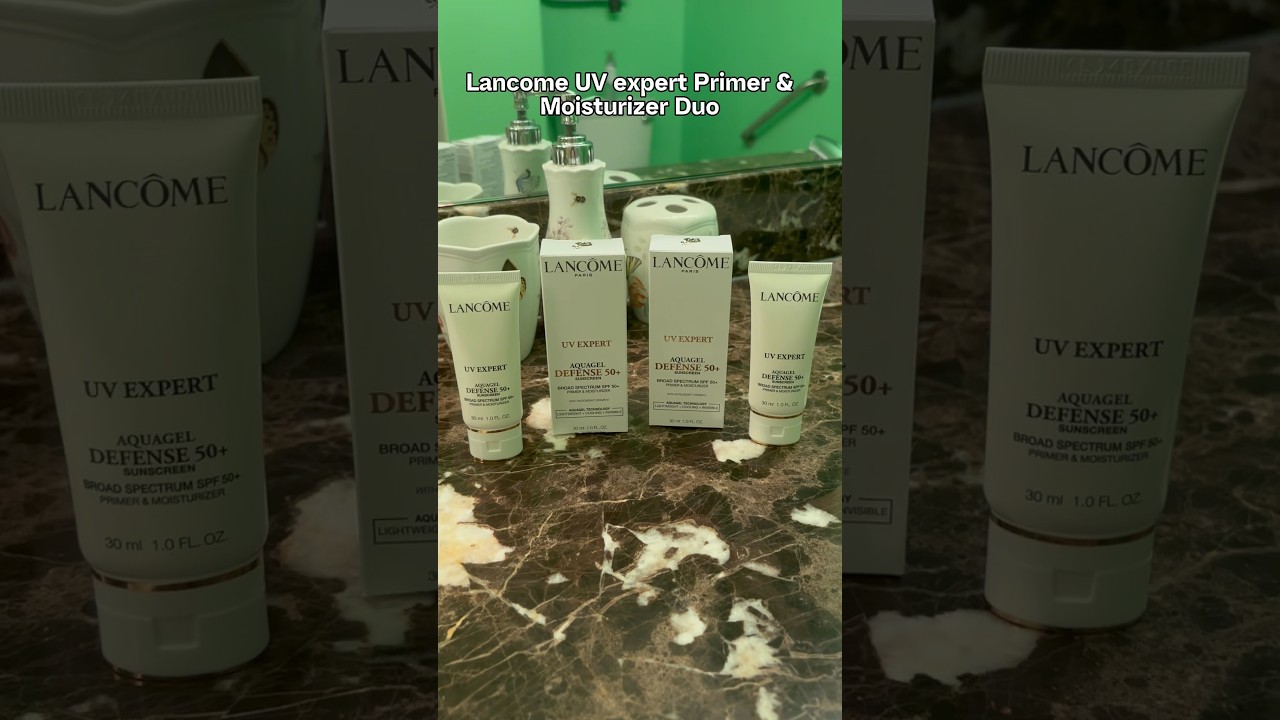Lancome UV expert primer & moisturizer duo!✨🪩👏🏻🪞