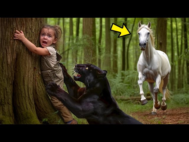 RICH MAN ABANDONS DAUGHTER to be DEVOURED by BLACK PANTHER, but the HORSE  saw everything and… - YouTube
