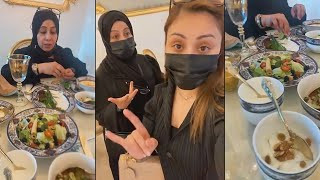 ابرار الكويتية عازمة أمها وبناتها على مطعم إيراني