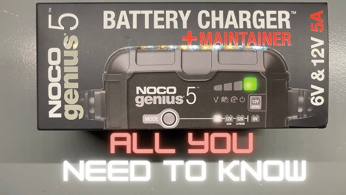 NOCO Genius GEN5X1: 12v 5-Amp Marine Battery Charger & Maintainer