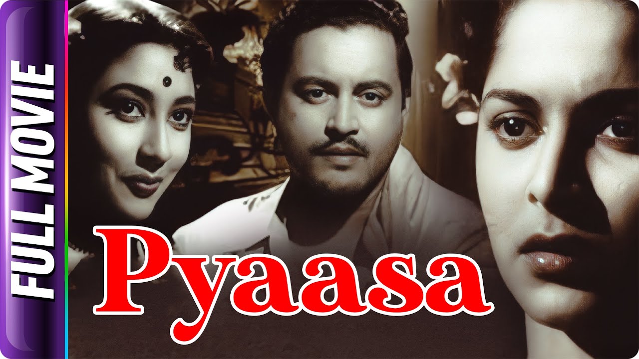 Pyaasa (1957) - Hindi Classic Movie | Guru Dutt, Mala Sinha, Waheeda Rehman, Johnny Walker, Mehmood