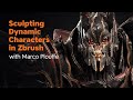 How a master zbrush artist sculpts and poses a character  with marco plouffe