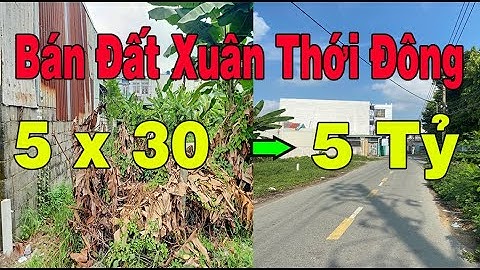 144m2 Đất Xuân Thới Đông Hóc Môn SHR 5 Tỷ | Đất Xuân Thới Đông
