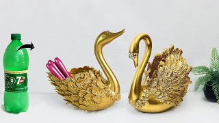 Swan spoon holder showpiece making || Plastic bottle crafts || Gift item showpiece making