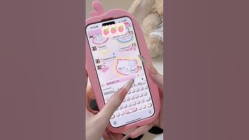 So cute keyboard #customized #phoneaccessories #iphone #pink #phonecases #pinkcase #cutecase