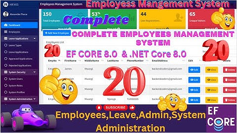 EP 20  Complete Employees Management System With EF Core,MS SQL ASP NET CORE,DOCUMENTS ATTACH CRUD💥