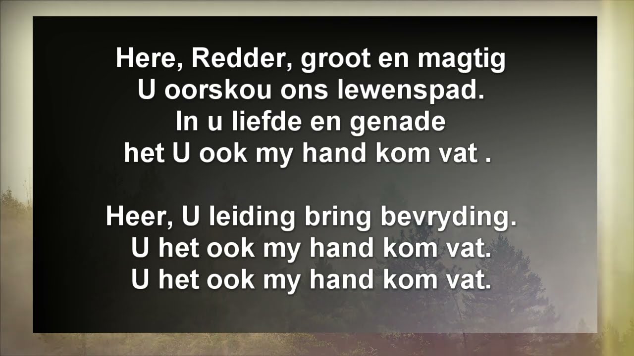 Here Redder Groot en Magtig |  Guide me o thou great Jehovah