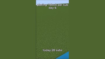 day  6 of placing block per sub! #minecraft #shorts