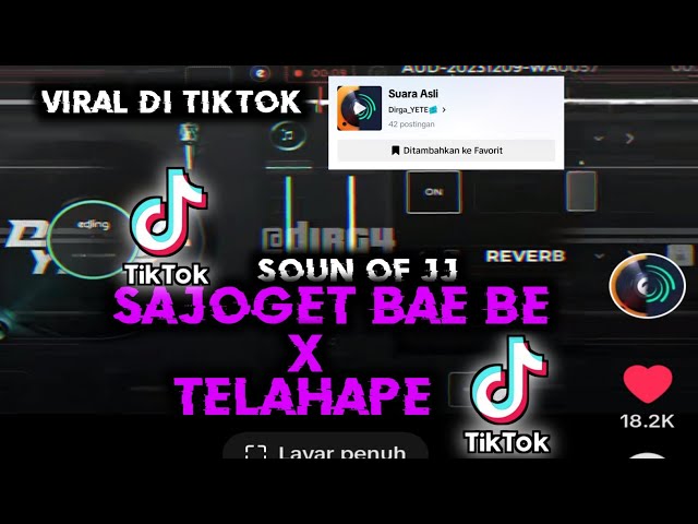 DJ Sa Joget Bae Bae le x Telahep Yang kalian cari viral Tiktok (DIRGA YETE🎟️) class=