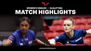 Ayhika Mukherjee vs Sarah De Nutte | WS Qual | Singapore Smash 2023