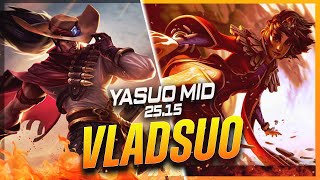 VladSuo - Yasuo vs Taliyah MID Patch 25.15 - Challenger Yasuo Gameplay
