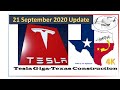 Tesla Gigafactory Texas 21 September 2020 Construction Update 4K