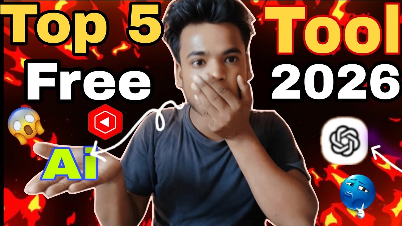 😱TOP 5 FREE AI TOOLS 2026| How to create video for ai| Best ai app 2026|Bugtobyte|