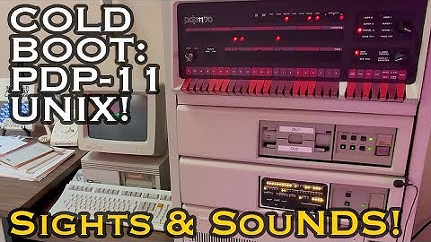 UNIX Cold Boot: Sights and Sounds of a PDP-11/83 from 1983 Booting!