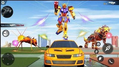 Wolf Robot Car Transformation | High Speed Car Robot Transform | Chari Games