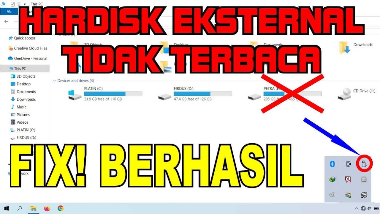Cara Memperbaiki Hardisk Eksternal Tidak Terbaca || Semua Windows