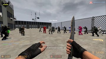 ZOMBIE ESCAPE ROUND ON COUNTER-STRIKE: SOURCE, map: ze_atix_panic_b3t, CSS