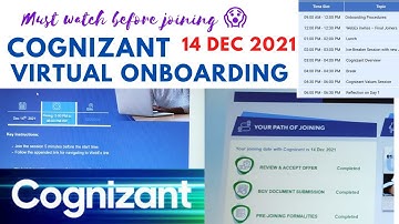 First Day at Cognizant Cognizant Virtual Onboarding Process | Must watch ✨ #cognizant #cts #itjobs