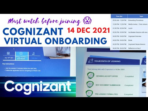 First Day at Cognizant Cognizant Virtual Onboarding Process | Must watch ✨ #cognizant #cts #itjobs