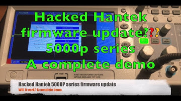 Upgrade the firmware after the Hantek oscilloscope 200mhz bandwidth hack