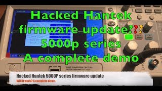 Upgrade the firmware after the Hantek oscilloscope 200mhz bandwidth hack screenshot 4