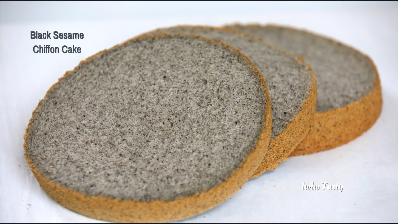 Healthy Black Sesame Cake, So Soft n Tasty! 养生黑芝麻蛋糕，柔软清香，零失败！