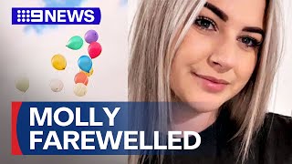 Hundreds gather to mourn Molly Ticehurst after alleged murder | 9 News Australia
