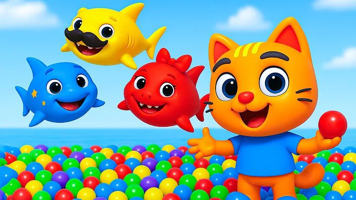 Baby Shark - Learn Colors with Colorful BALLS | Nursery Rhymes & Kids Songs | Toby Land Channel