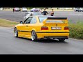 Tuner cars leaving a carshow | Customville 2023