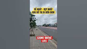 Mảnh Đất Rẻ Nhất Đây Rồi Nhanh Tay Sở Hữu ngay nhé . 535M2 100Thổ cư Khu Đô Thị đường Ô tô Gần Biển