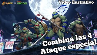 SFD - TMNT - 4 tortugas + ataque especial - video ilustrativo corto