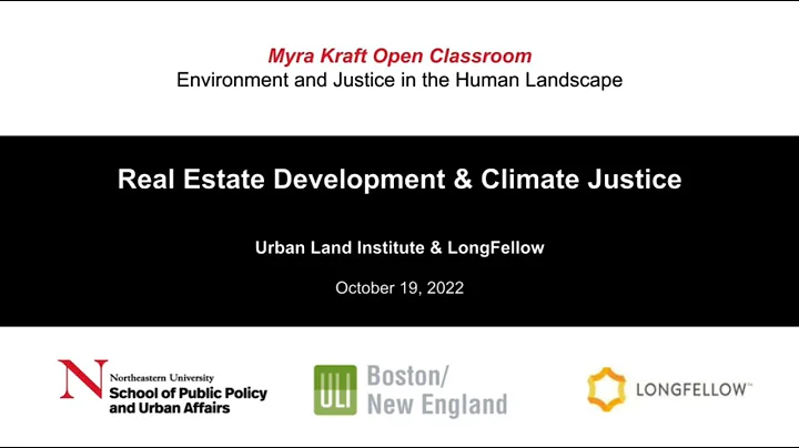 Myra Kraft Open Classroom: 10/19/22 | Real Estate ...
